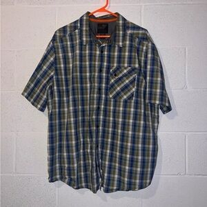 5.11 Tactical Blue and Green Checkered Shirt Size XL